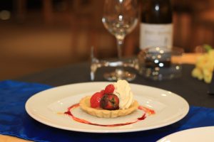 Close up of dessert on a plate