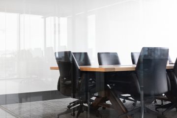 boardroom table and chairs