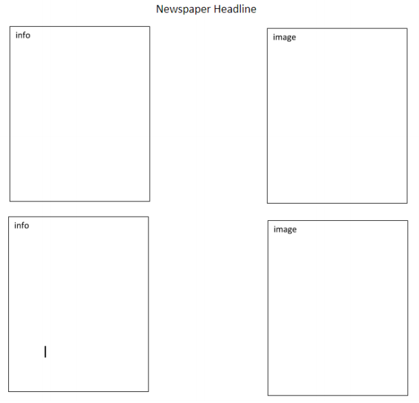 an example of a newspaper layout