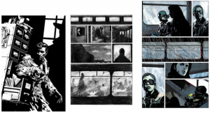 Imagery around graphic novels and the theme of windows and openings